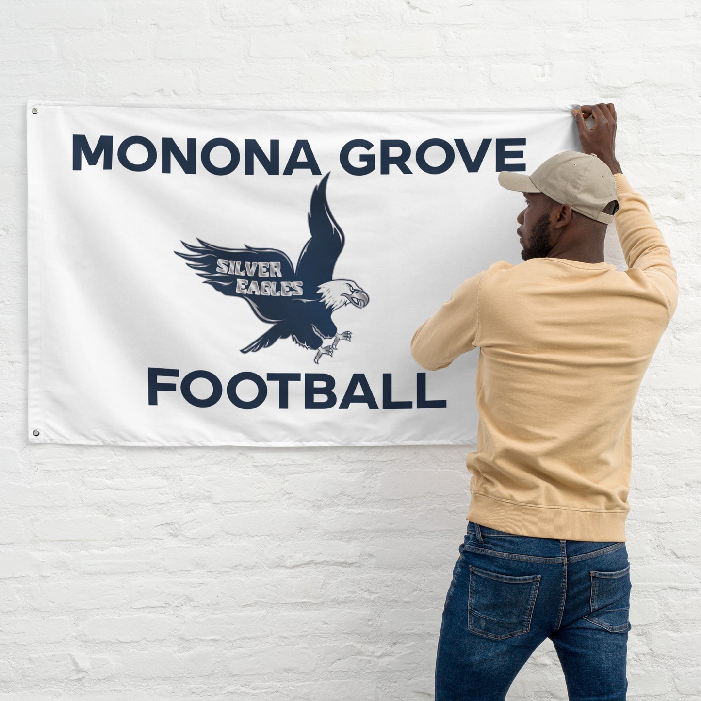 Monona Grove Football Vintage Flag