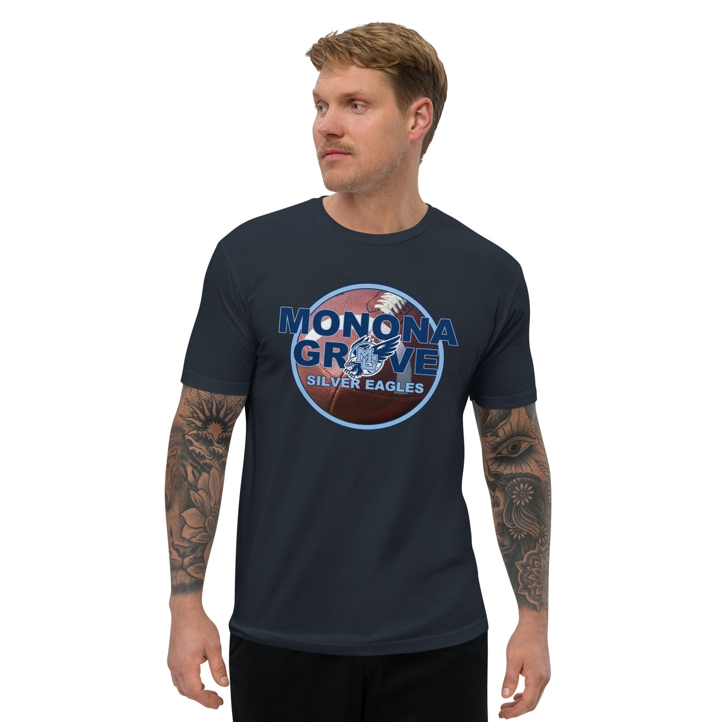Monona Grove Football Fitted T-Shirt