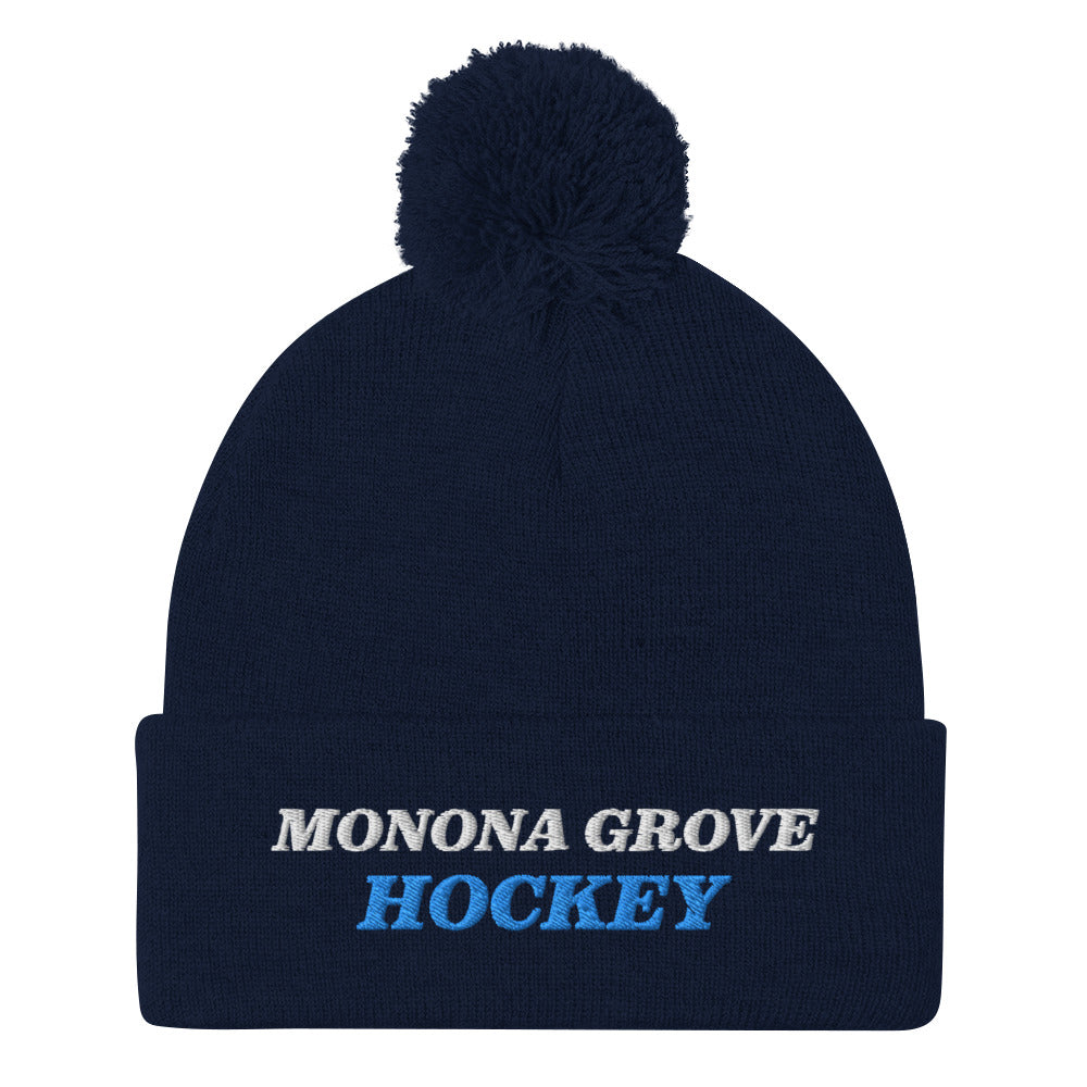 Monona Grove Hockey Pom-Pom Hat
