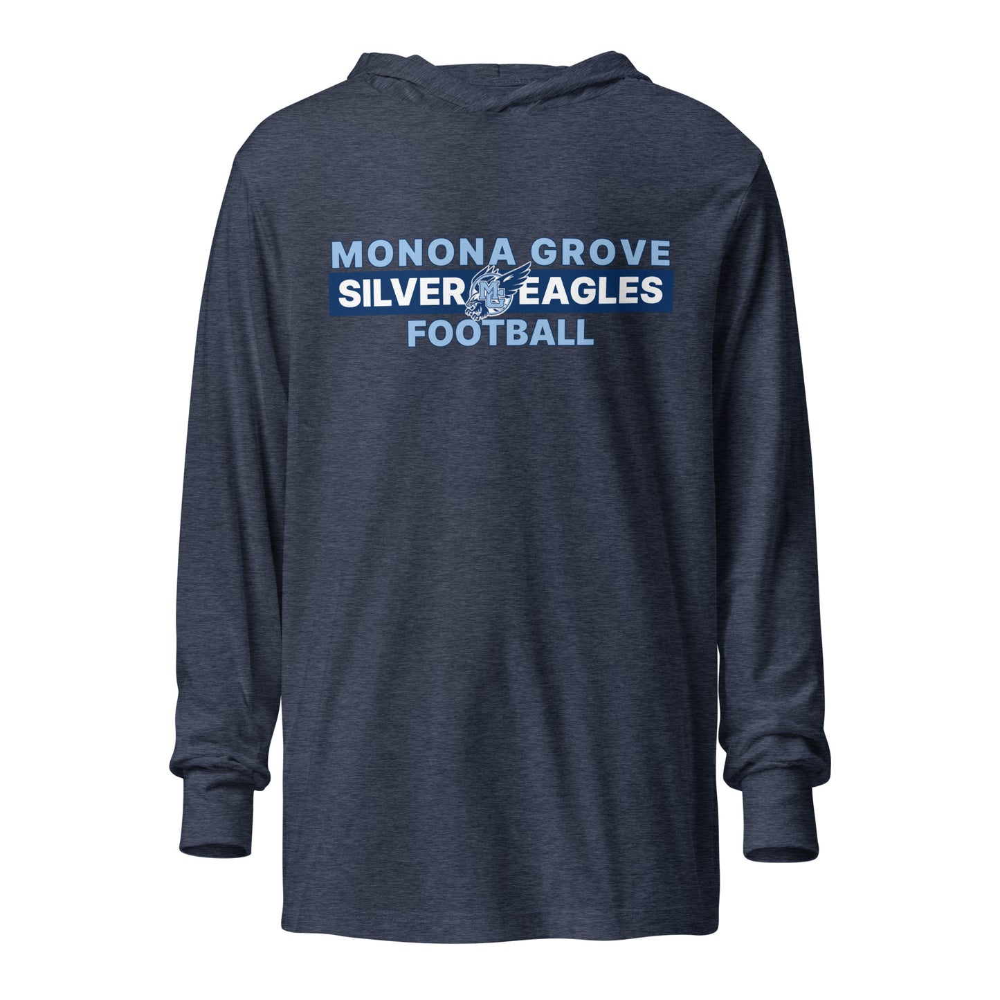 Monona Grove Football 2.3 Hooded Long-Sleeve Bella Canvas