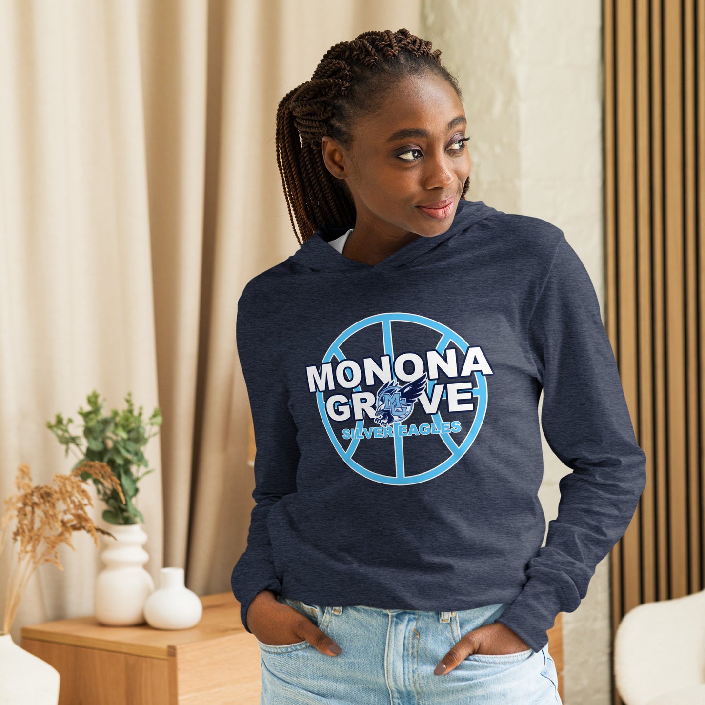 Monona Grove Basketball Hooded Long-Sleeve