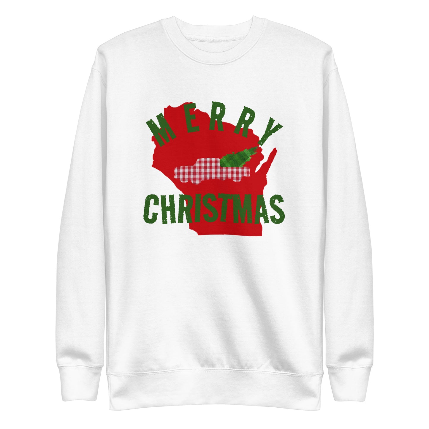 Wisconsin Merry Christmas 2.3 Premium Sweatshirt