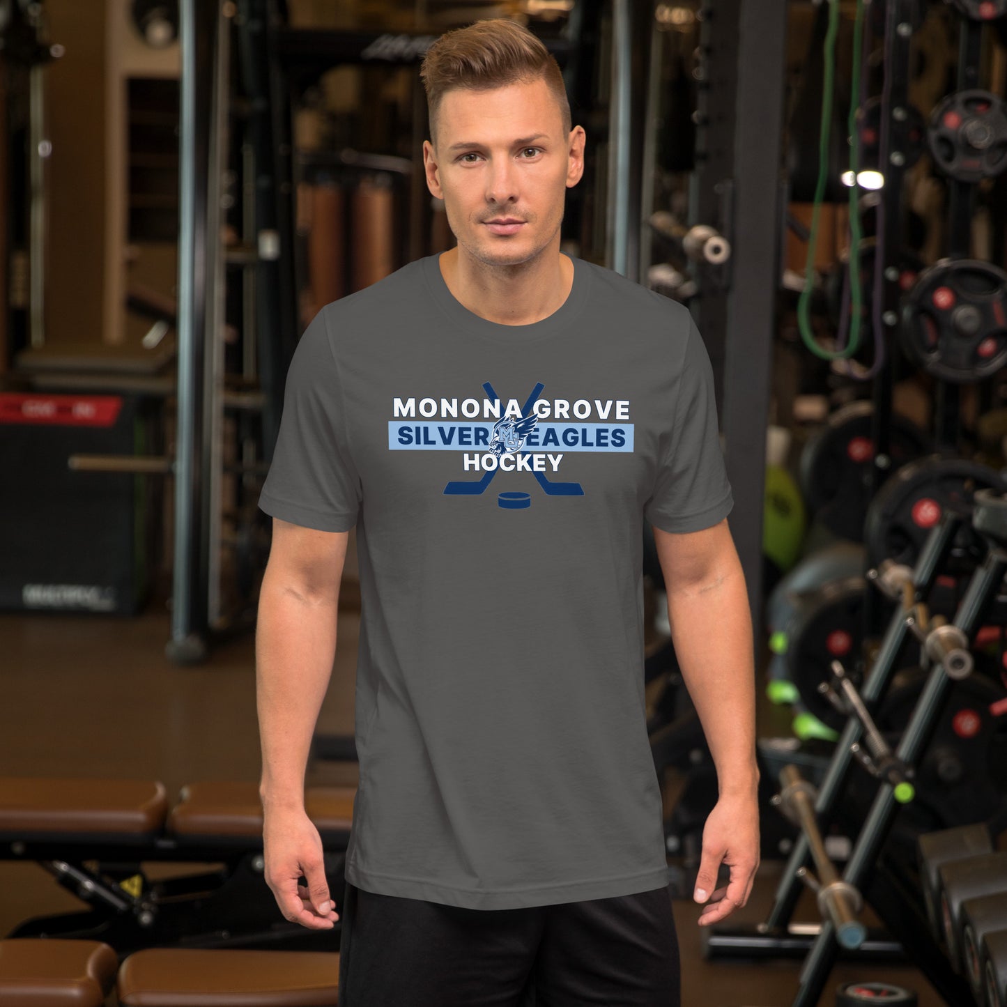 Monona Grove Hockey T-Shirt | Bella + Canvas