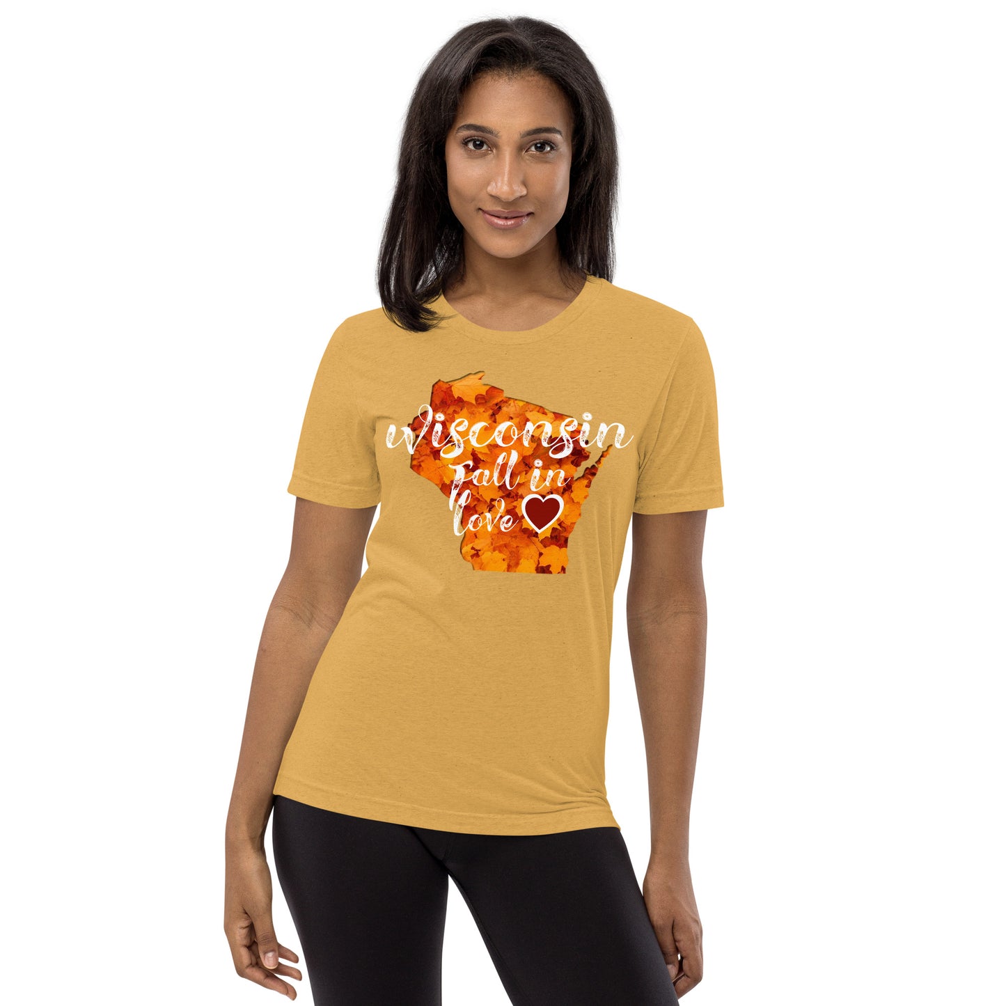 Wisconsin T-Shirt Bella + Canvas Fall In Love