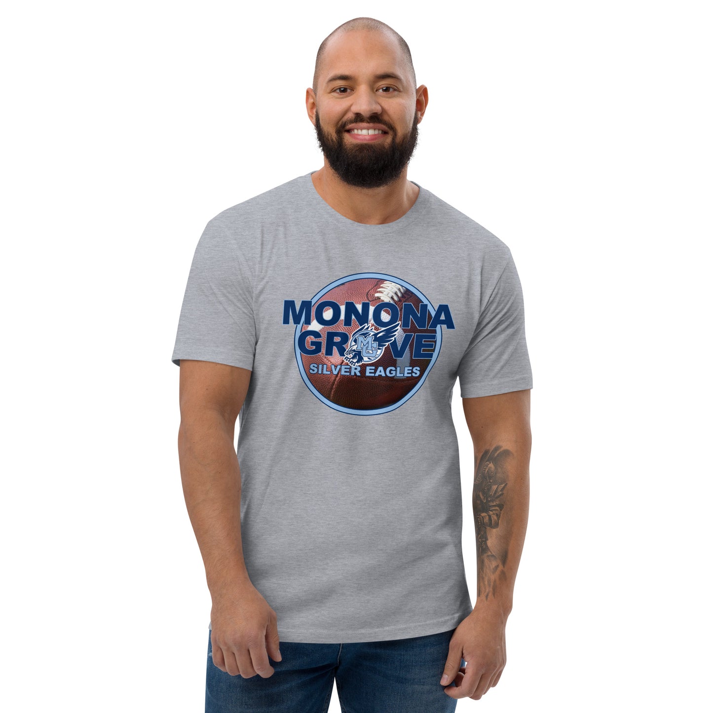 Monona Grove Football Fitted T-Shirt