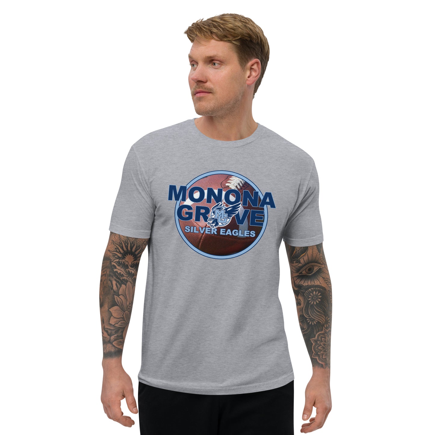 Monona Grove Football Fitted T-Shirt