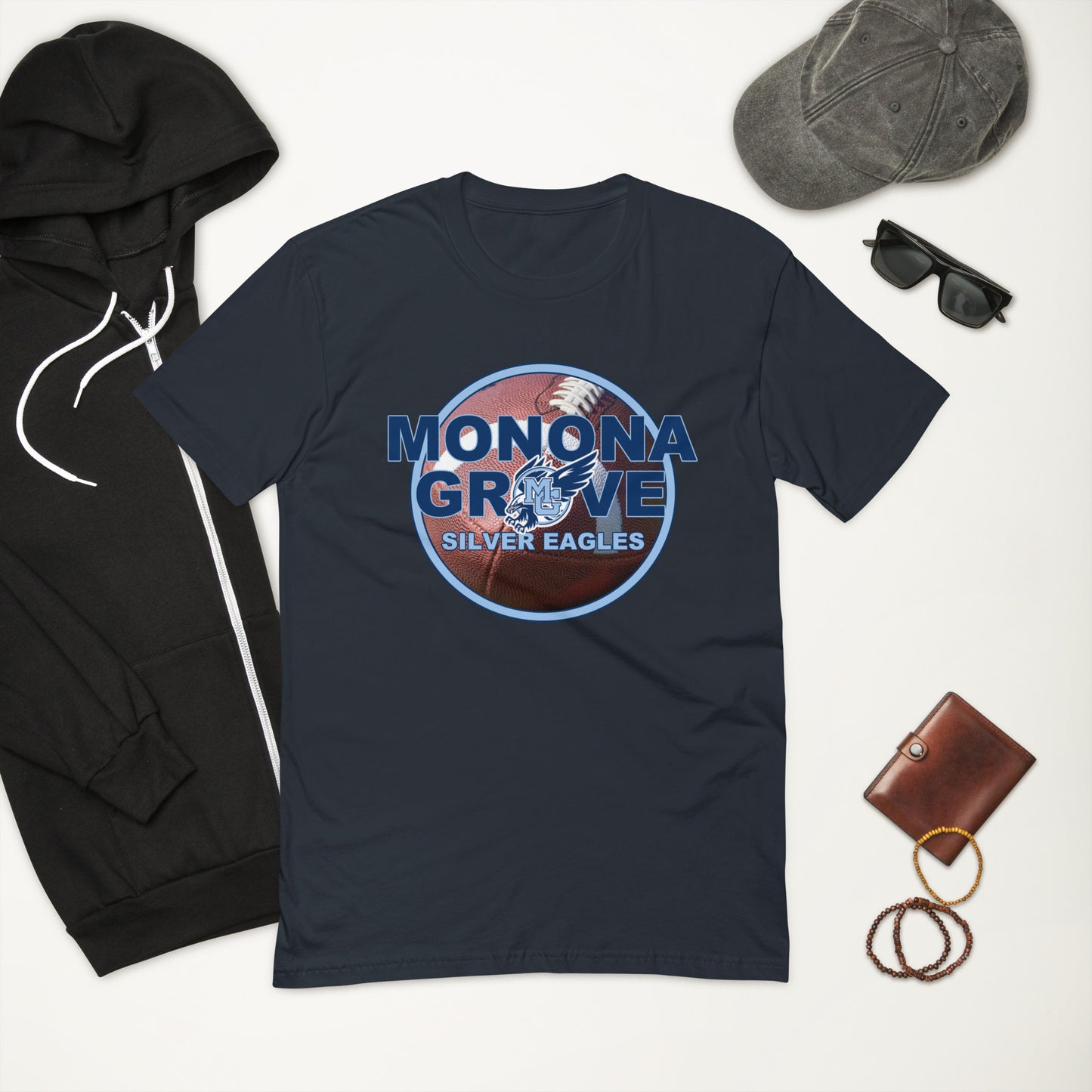 Monona Grove Football Fitted T-Shirt