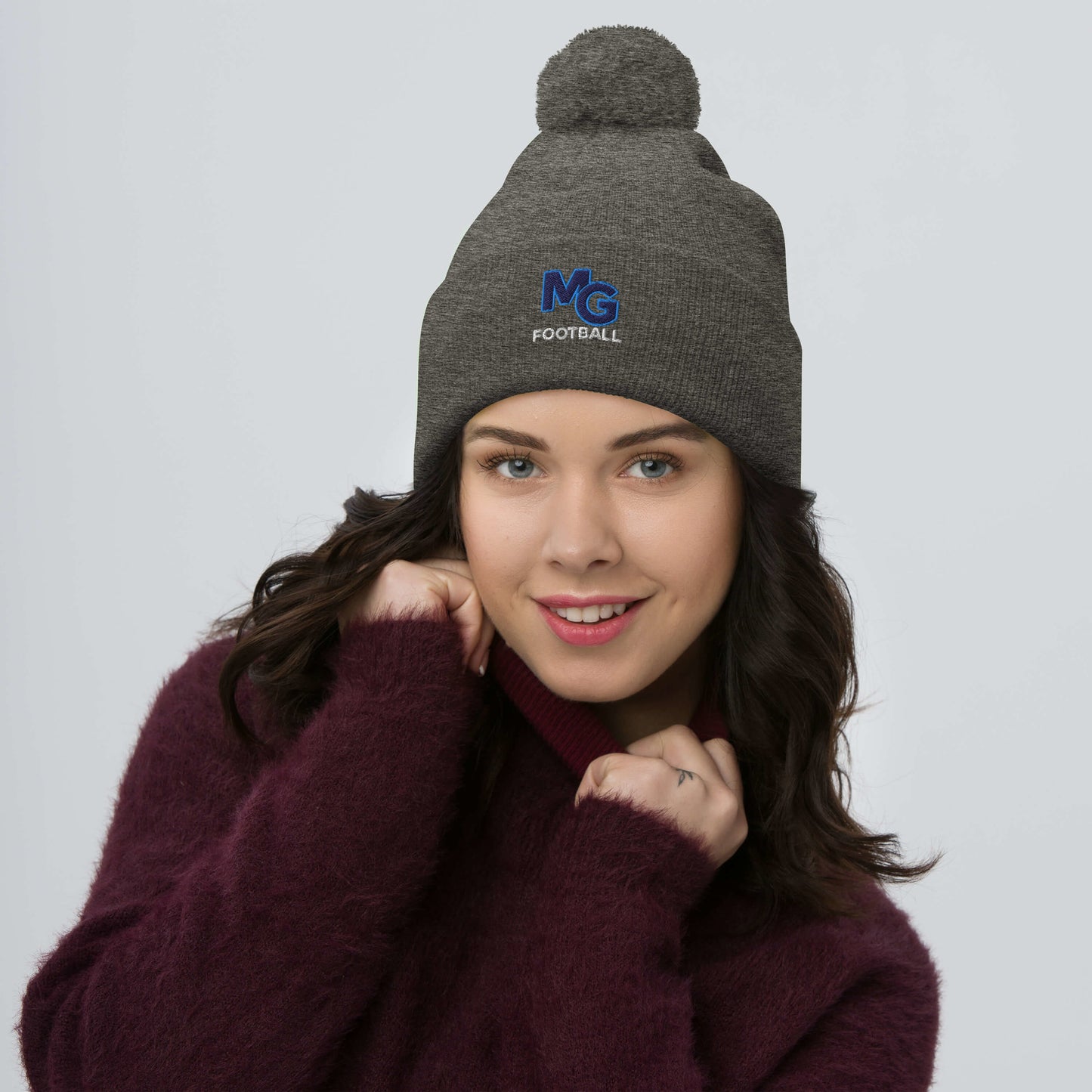 Monona Grove Football Pom-Pom Beanie