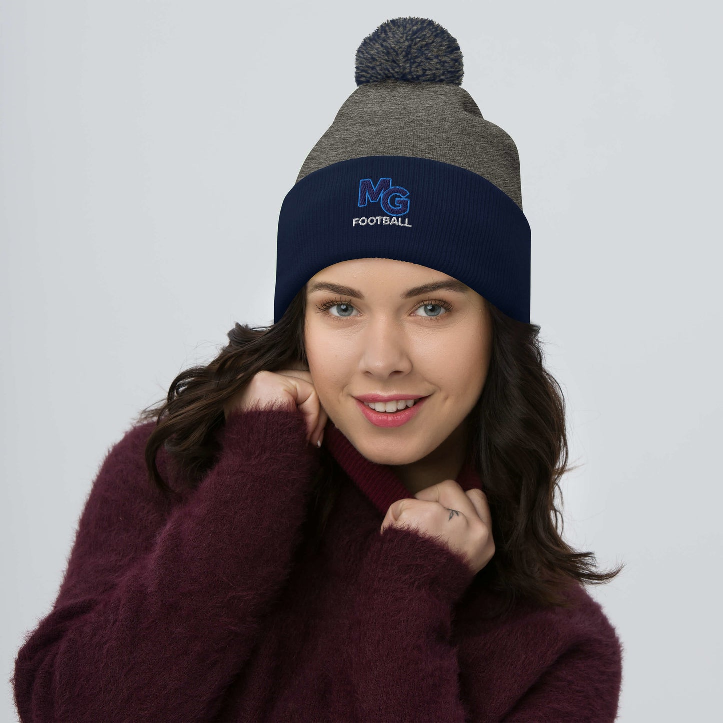 Monona Grove Football Pom-Pom Beanie