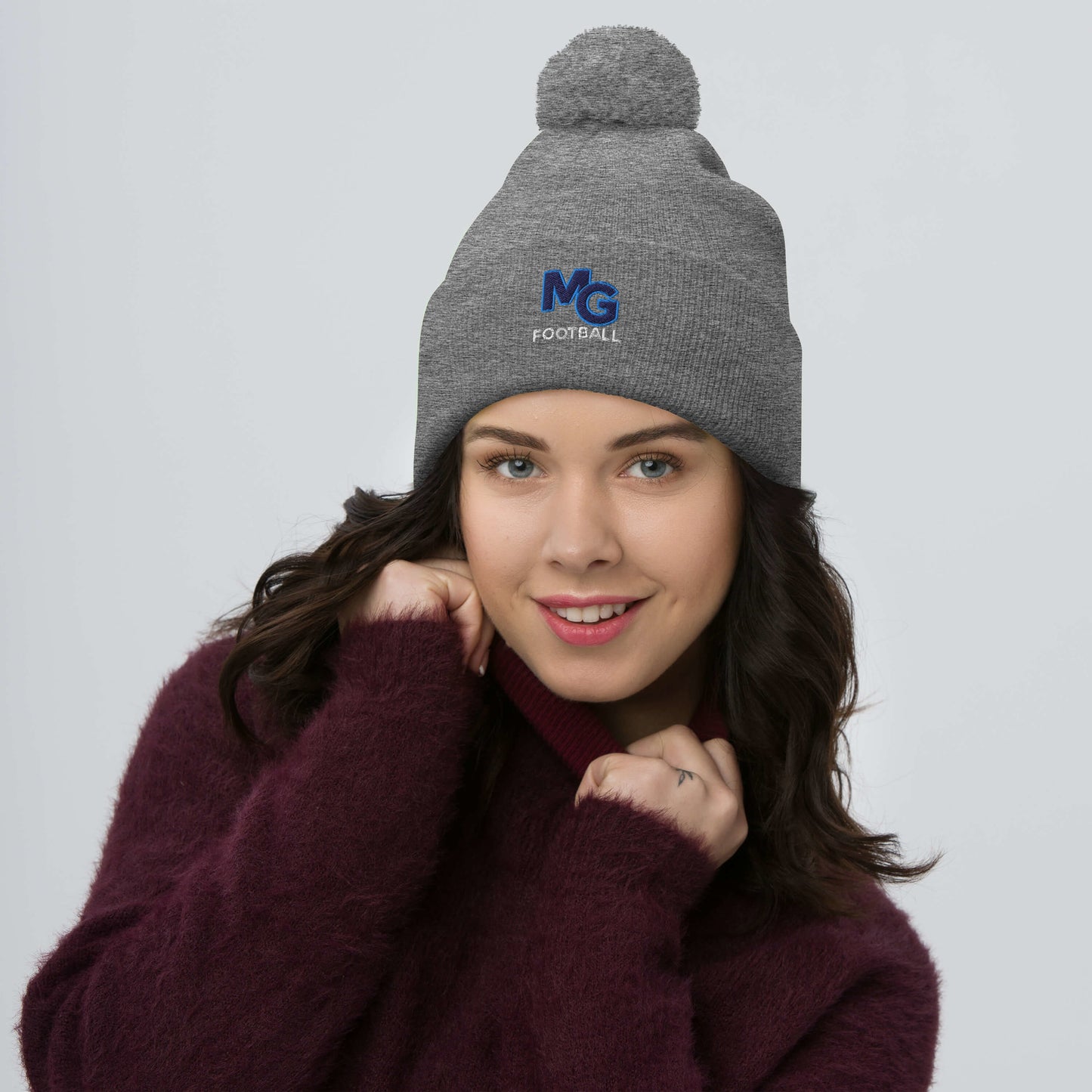 Monona Grove Football Pom-Pom Beanie