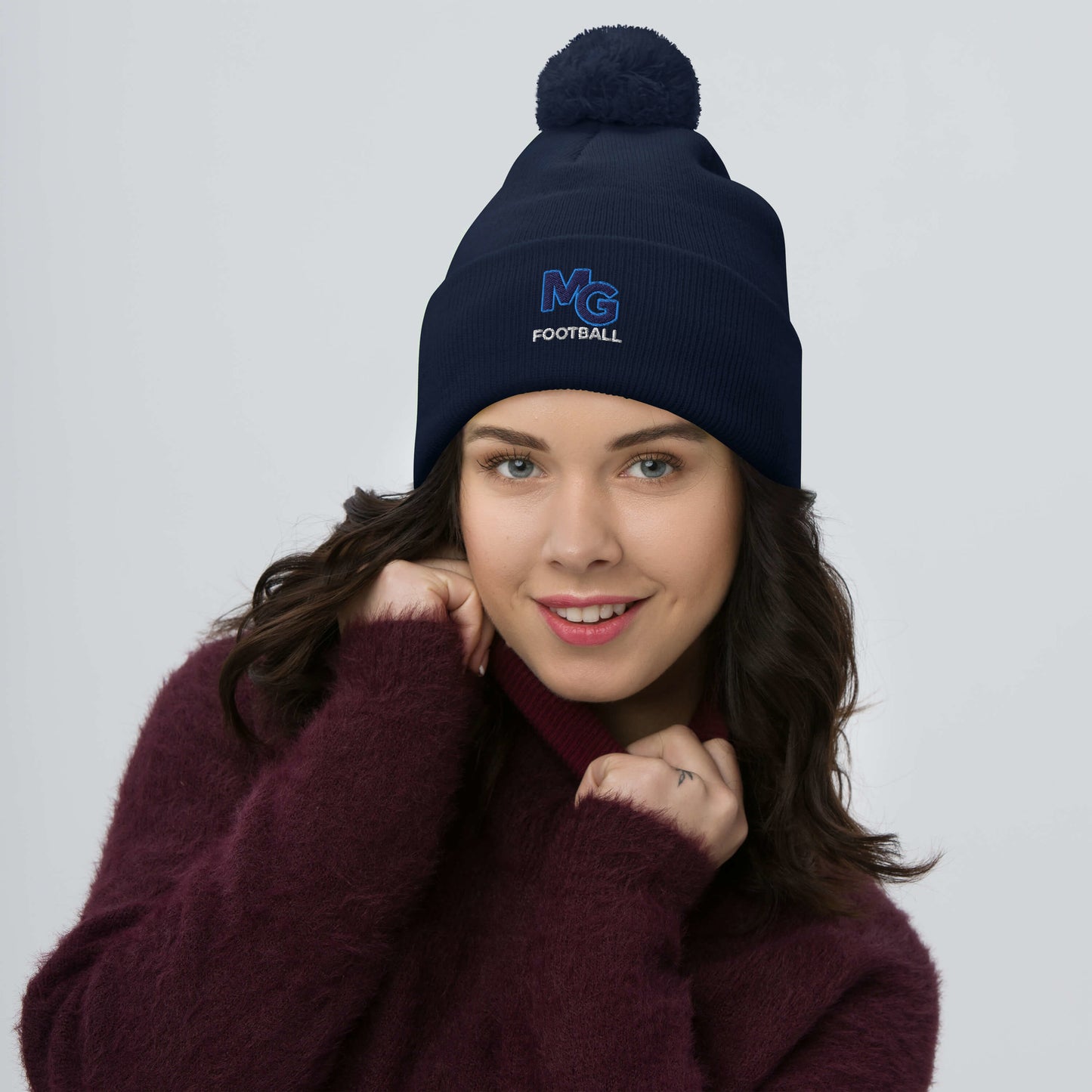 Monona Grove Football Pom-Pom Beanie