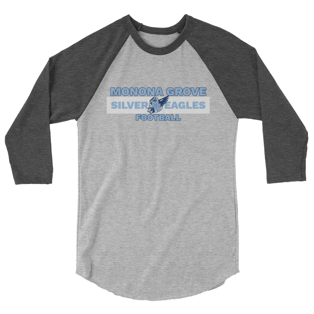 Monona Grove Football 3/4 Sleeve Tee