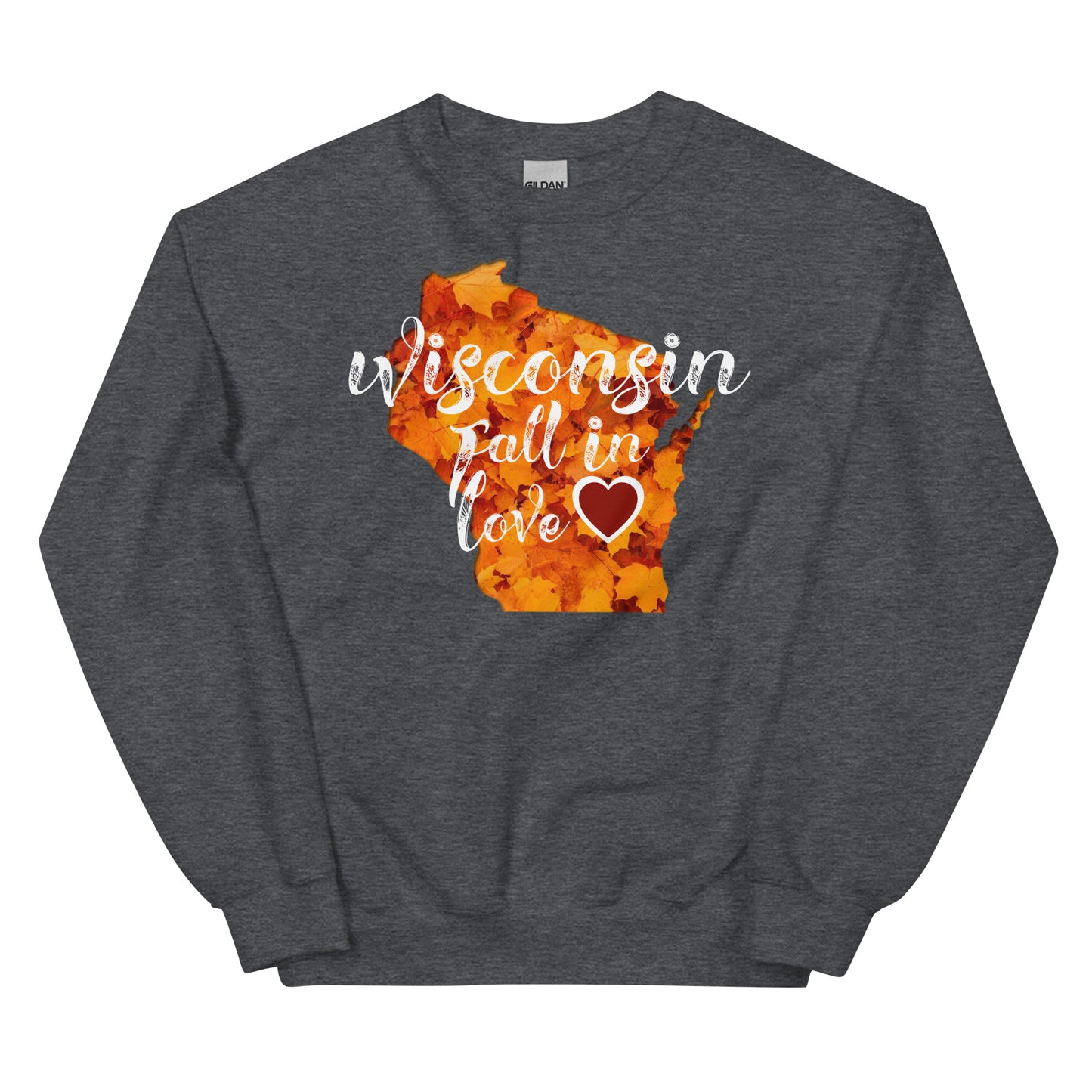 Wisconsin Sweatshirt Fall In Love