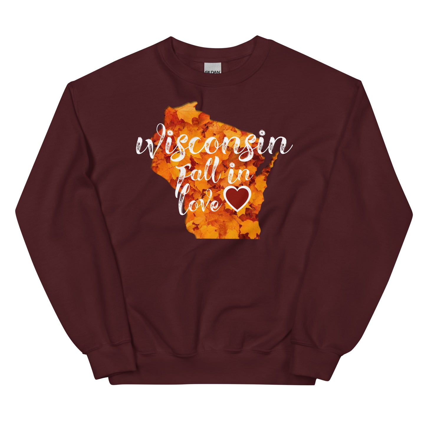 Wisconsin Sweatshirt Fall In Love