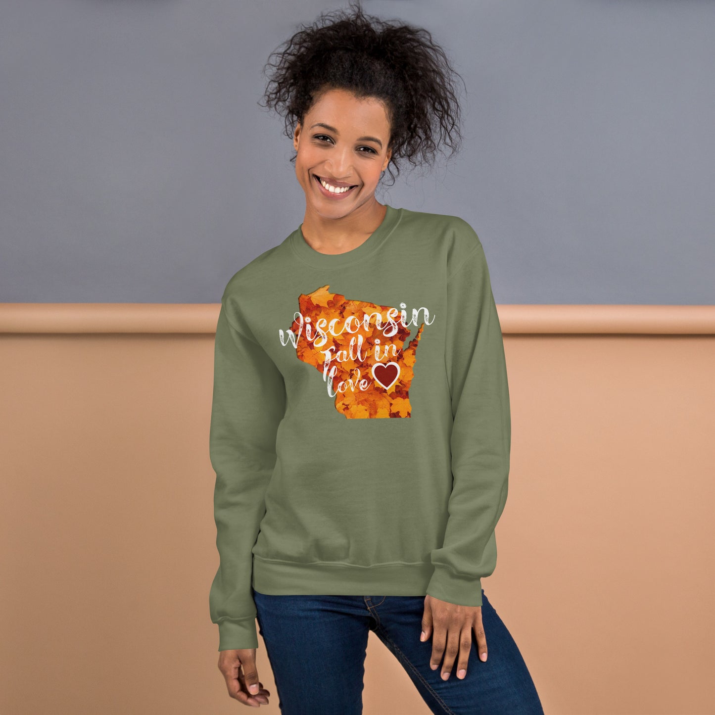 Wisconsin Sweatshirt Fall In Love