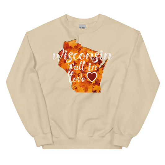 Wisconsin Sweatshirt Fall In Love