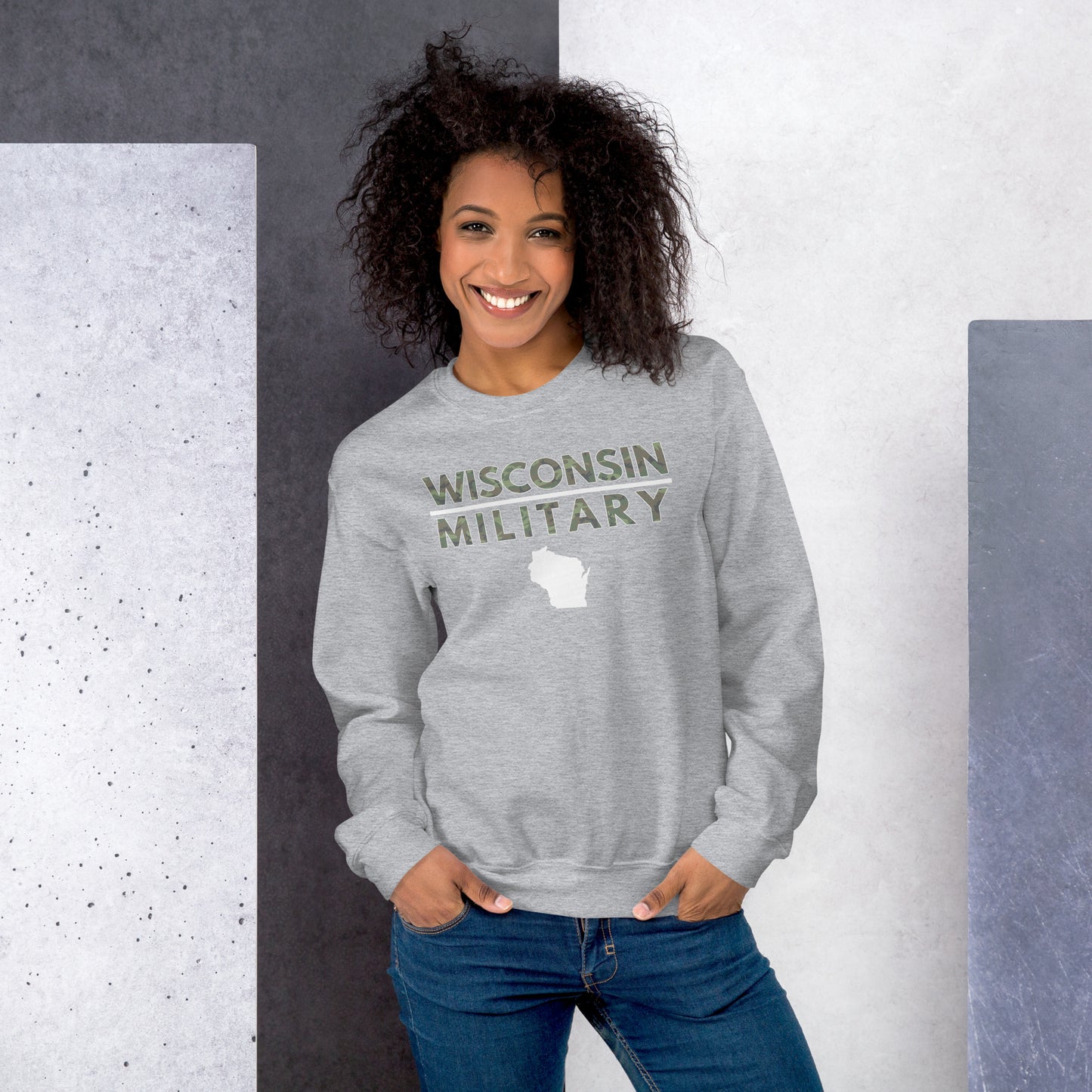 Wisconsin Military Sweatshirt