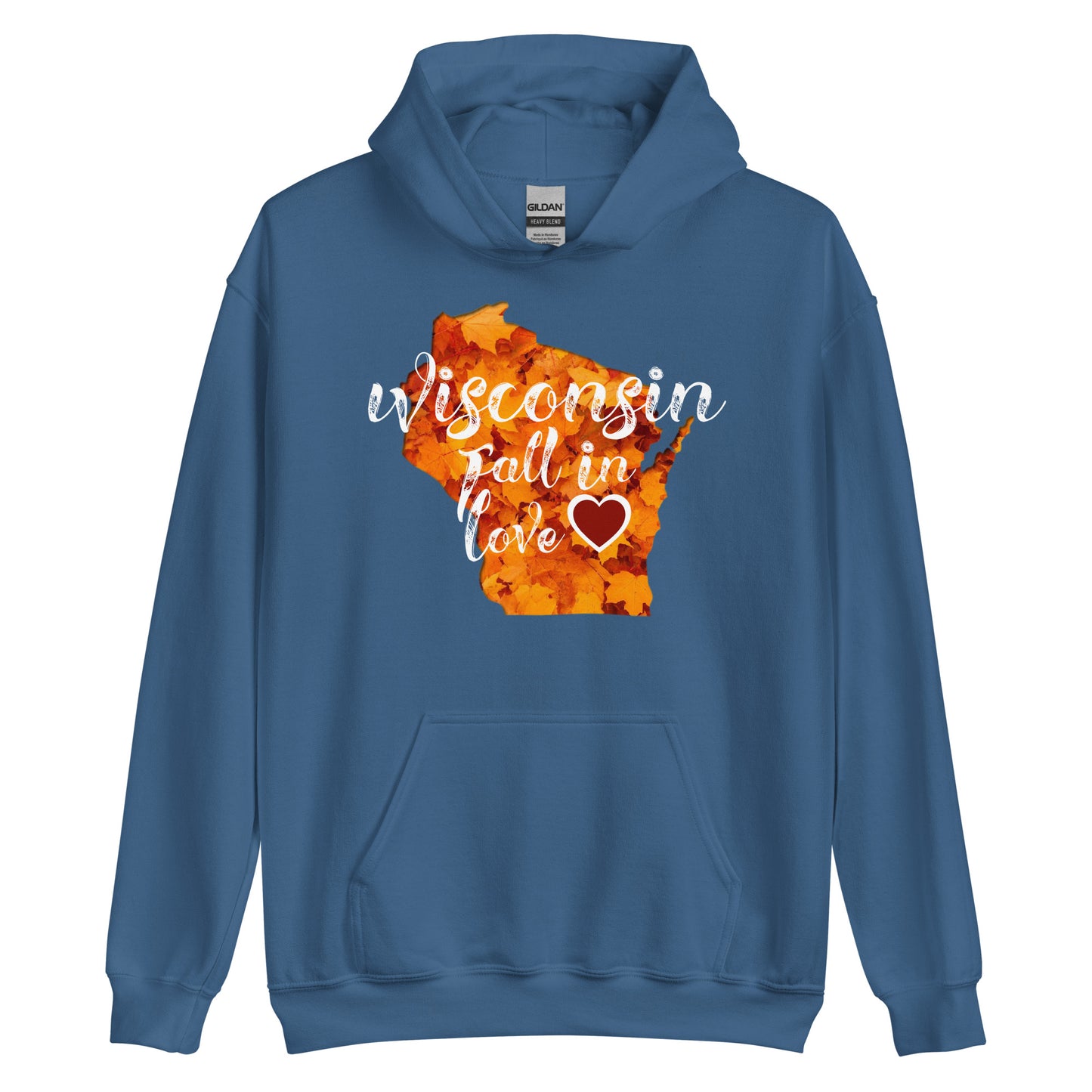 Wisconsin Hoodie Fall In Love