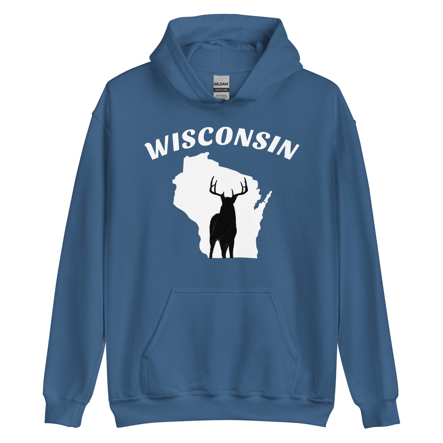 Wisconsin Buck White Hoodie