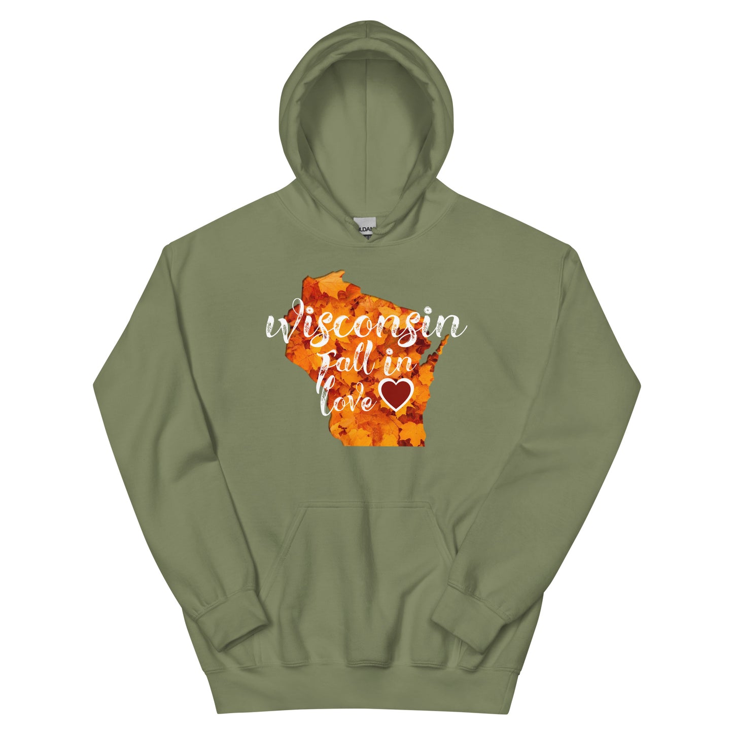 Wisconsin Hoodie Fall In Love