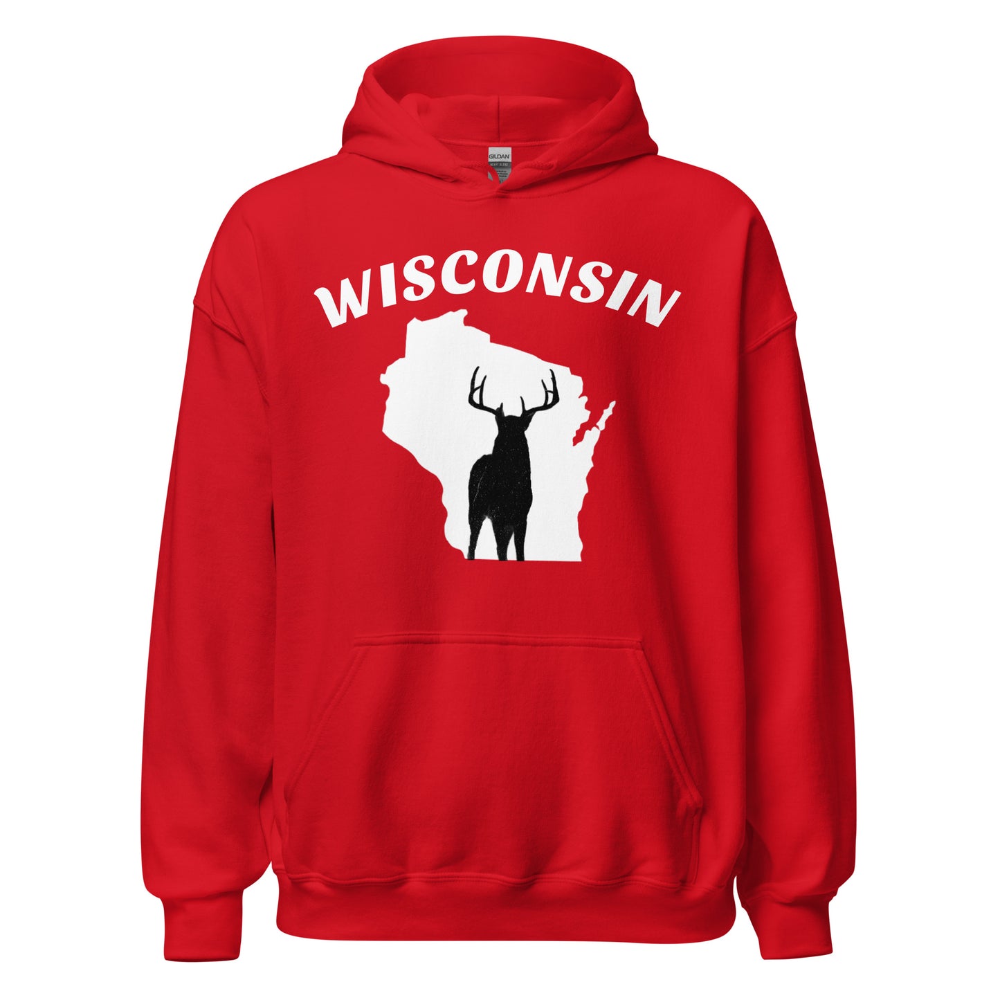 Wisconsin Buck White Hoodie