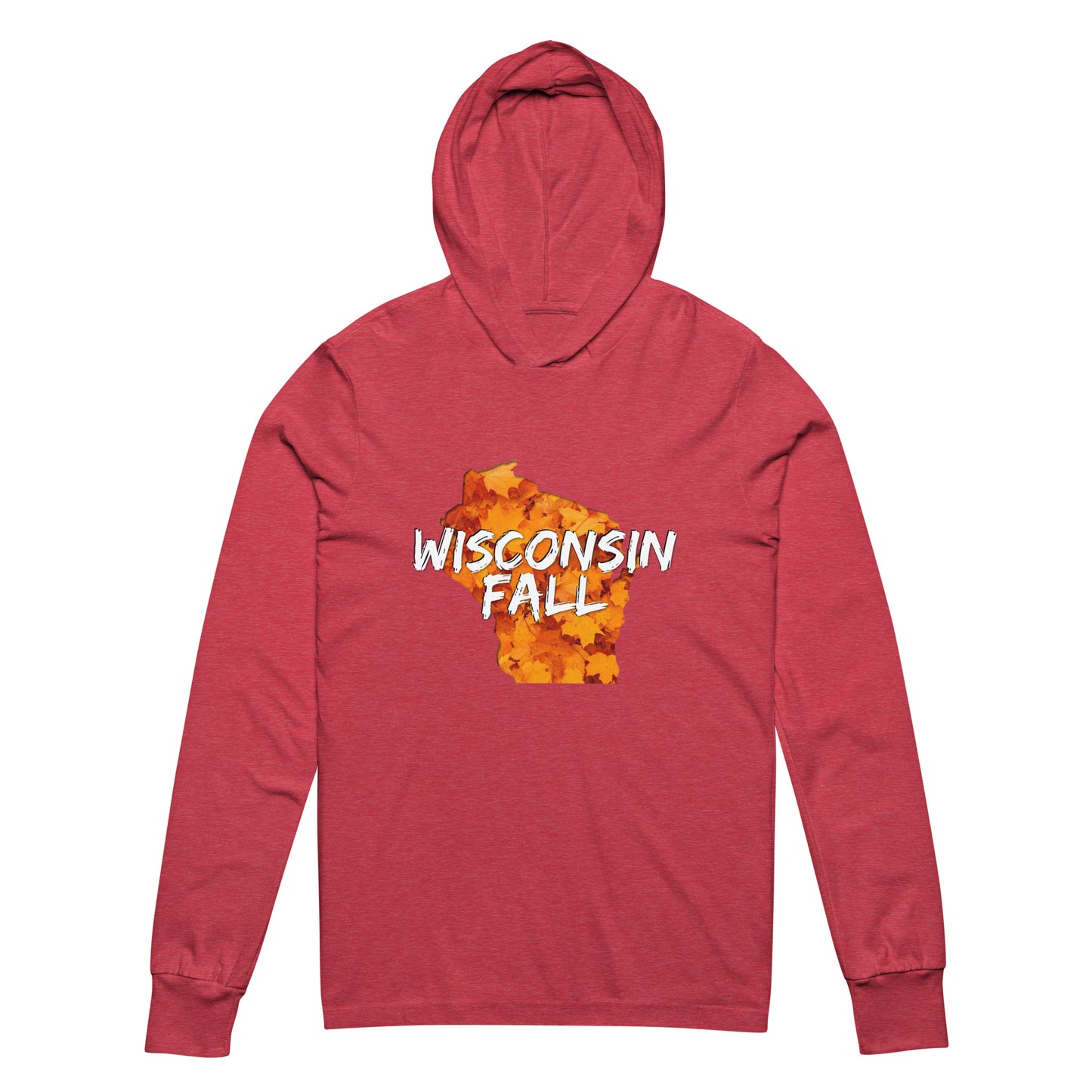 Wisconsin Fall 2.3 Hooded Bella + Canvas Long-Sleeve