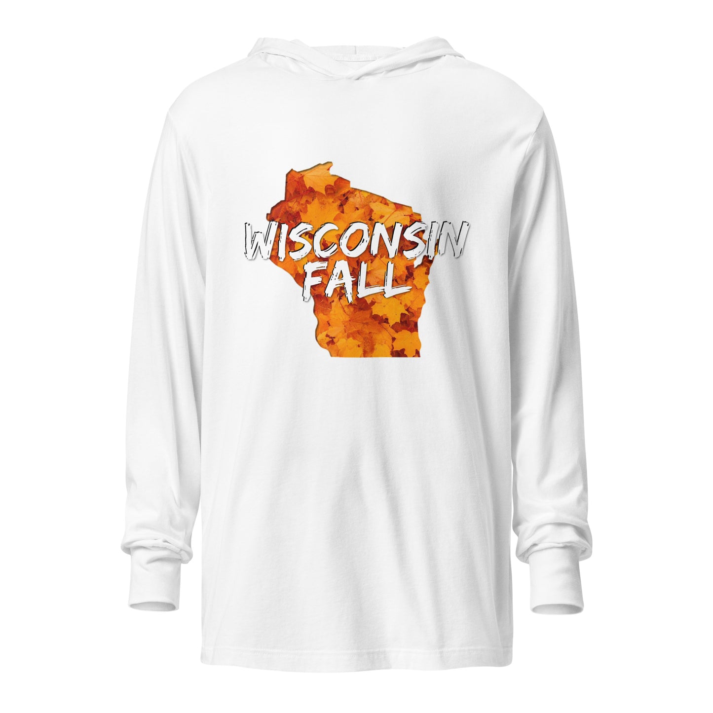 Wisconsin Fall 2.3 Hooded Bella + Canvas Long-Sleeve