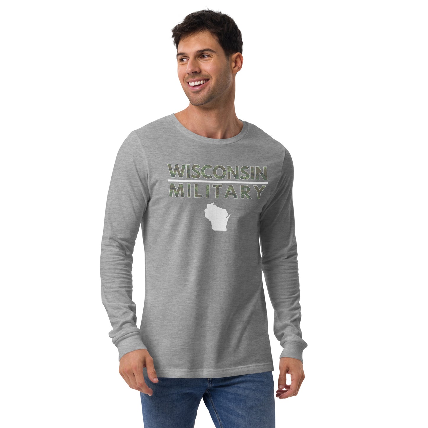 Wisconsin Military Bella + Canvas Long Sleeve T-Shirt