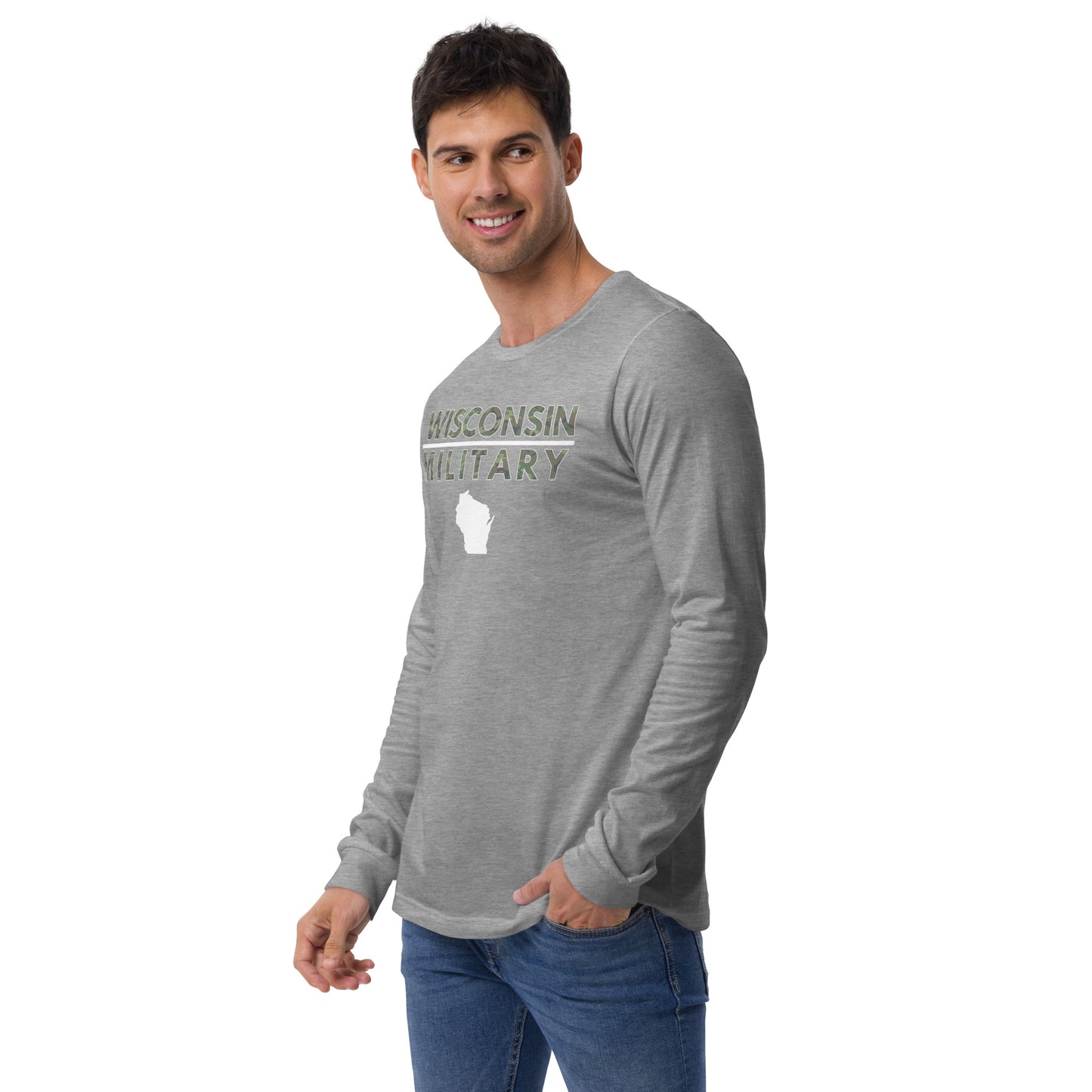 Wisconsin Military Bella + Canvas Long Sleeve T-Shirt