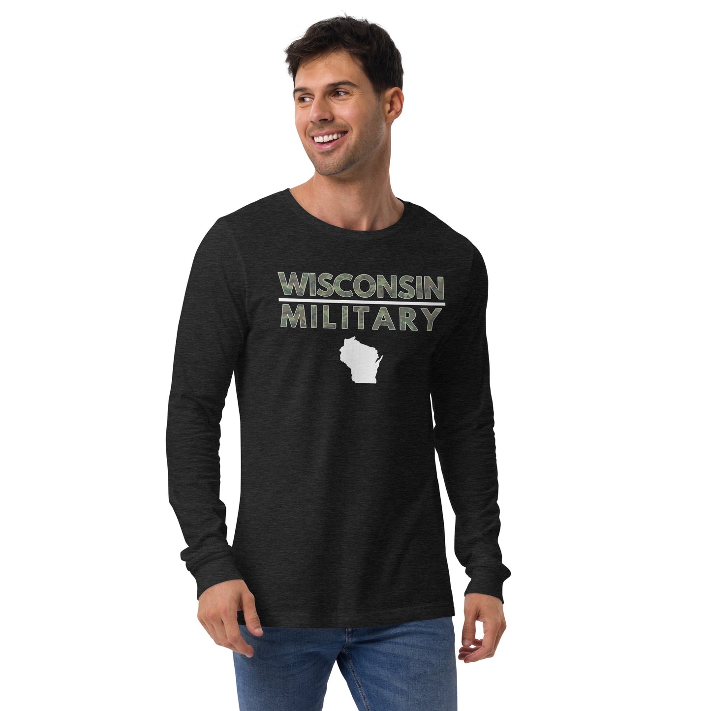 Wisconsin Military Bella + Canvas Long Sleeve T-Shirt