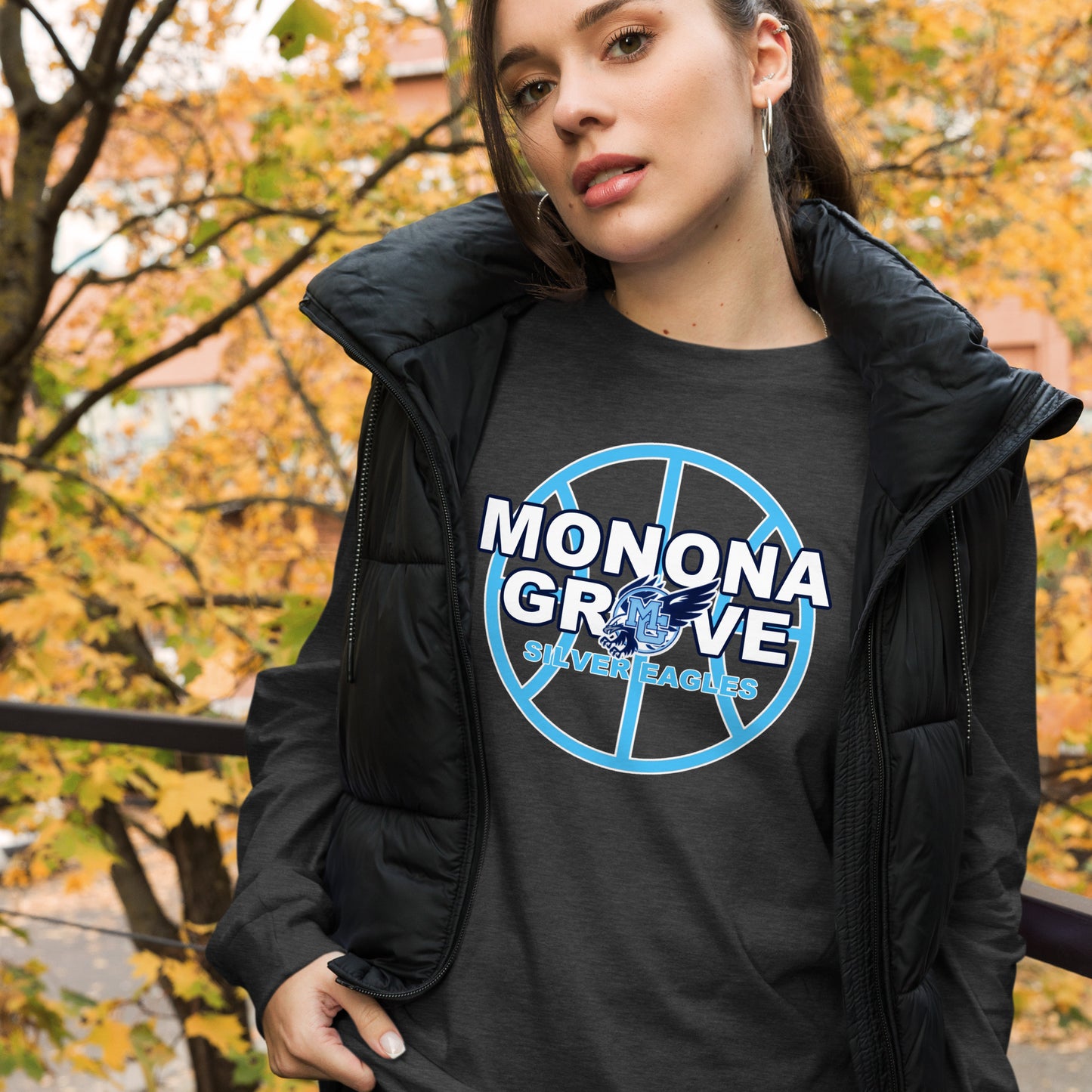 Monona Grove Basketball Long Sleeve Tee