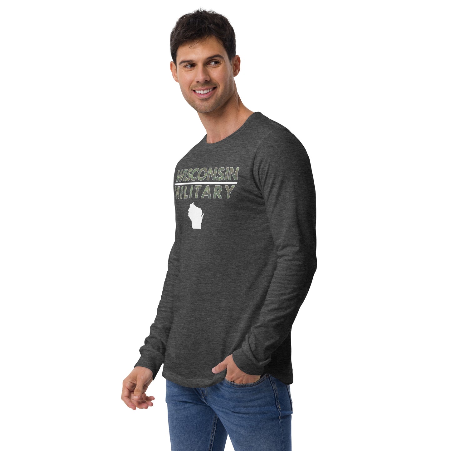 Wisconsin Military Bella + Canvas Long Sleeve T-Shirt