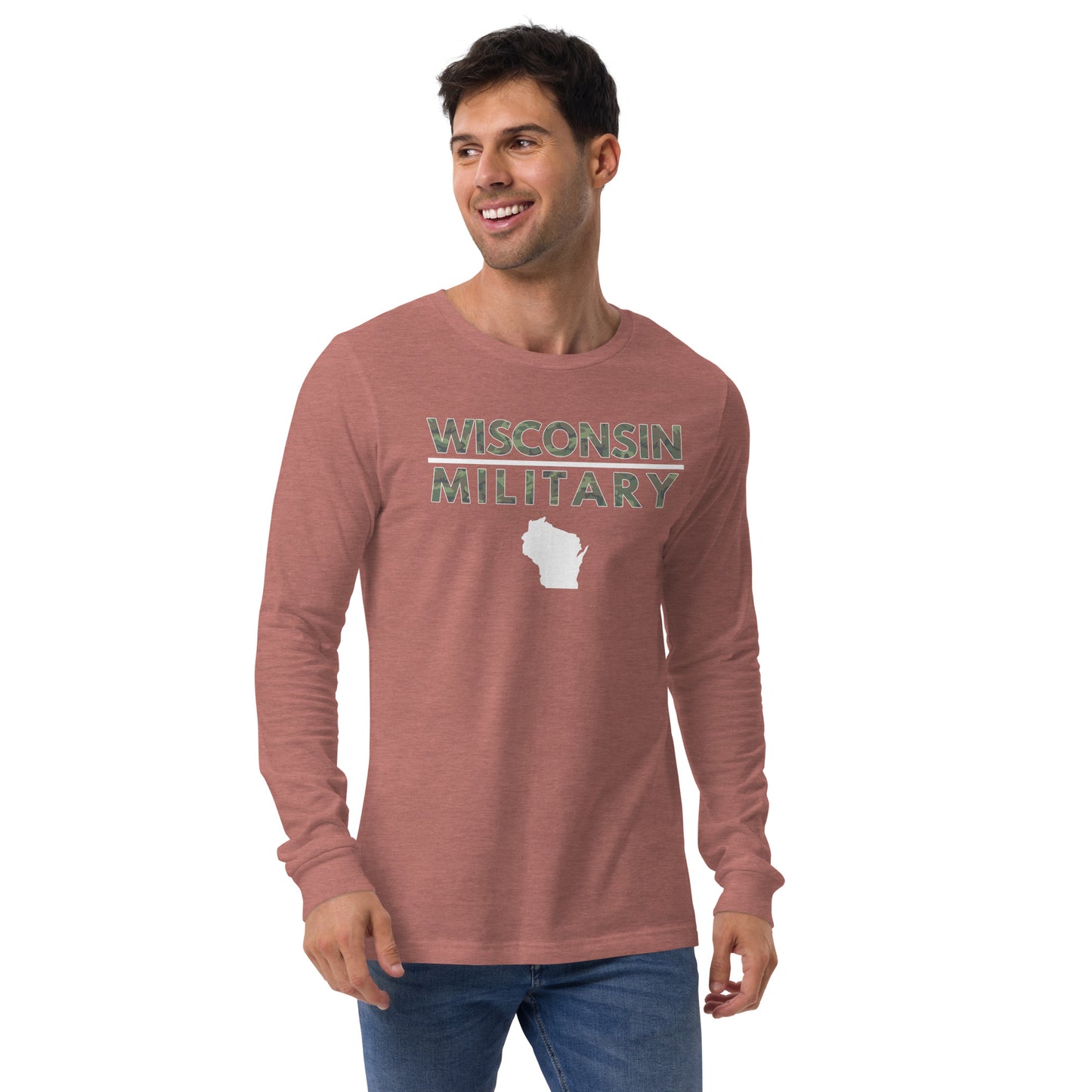 Wisconsin Military Bella + Canvas Long Sleeve T-Shirt