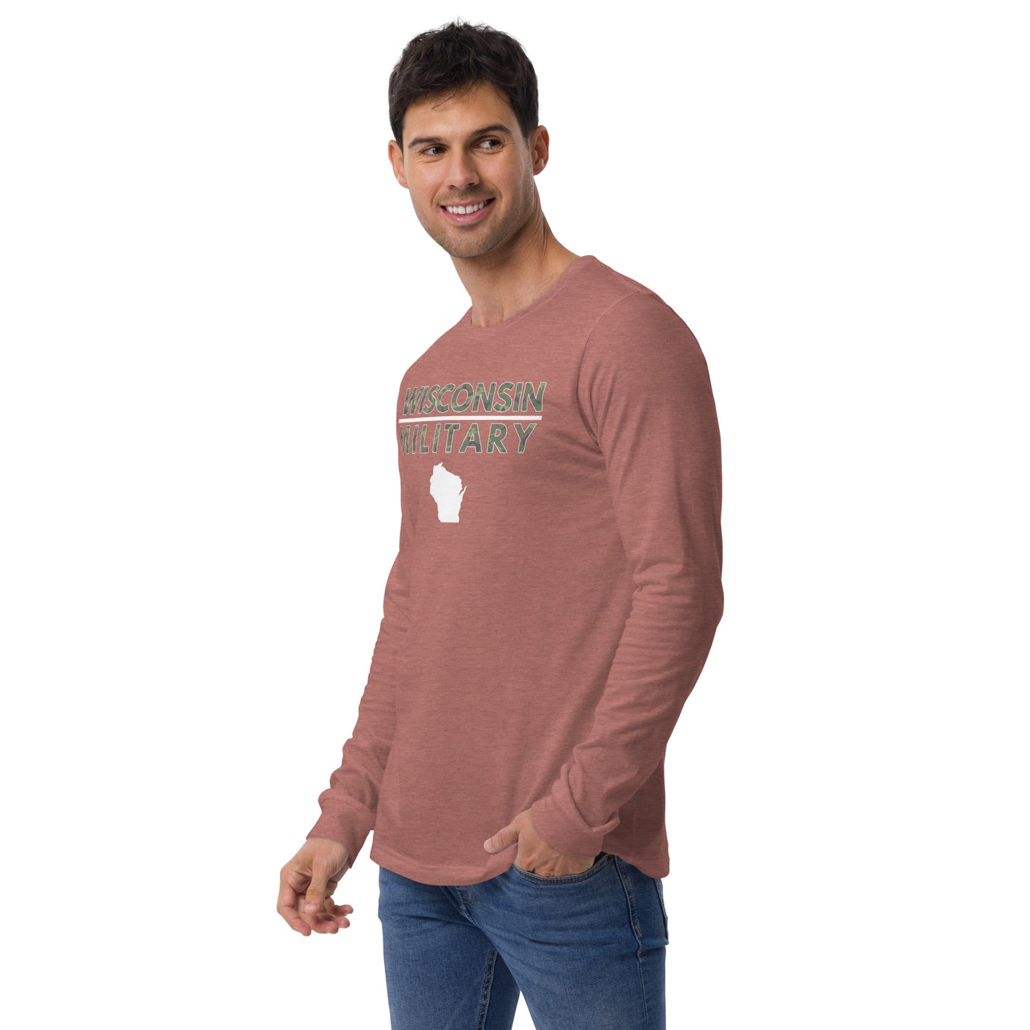 Wisconsin Military Bella + Canvas Long Sleeve T-Shirt