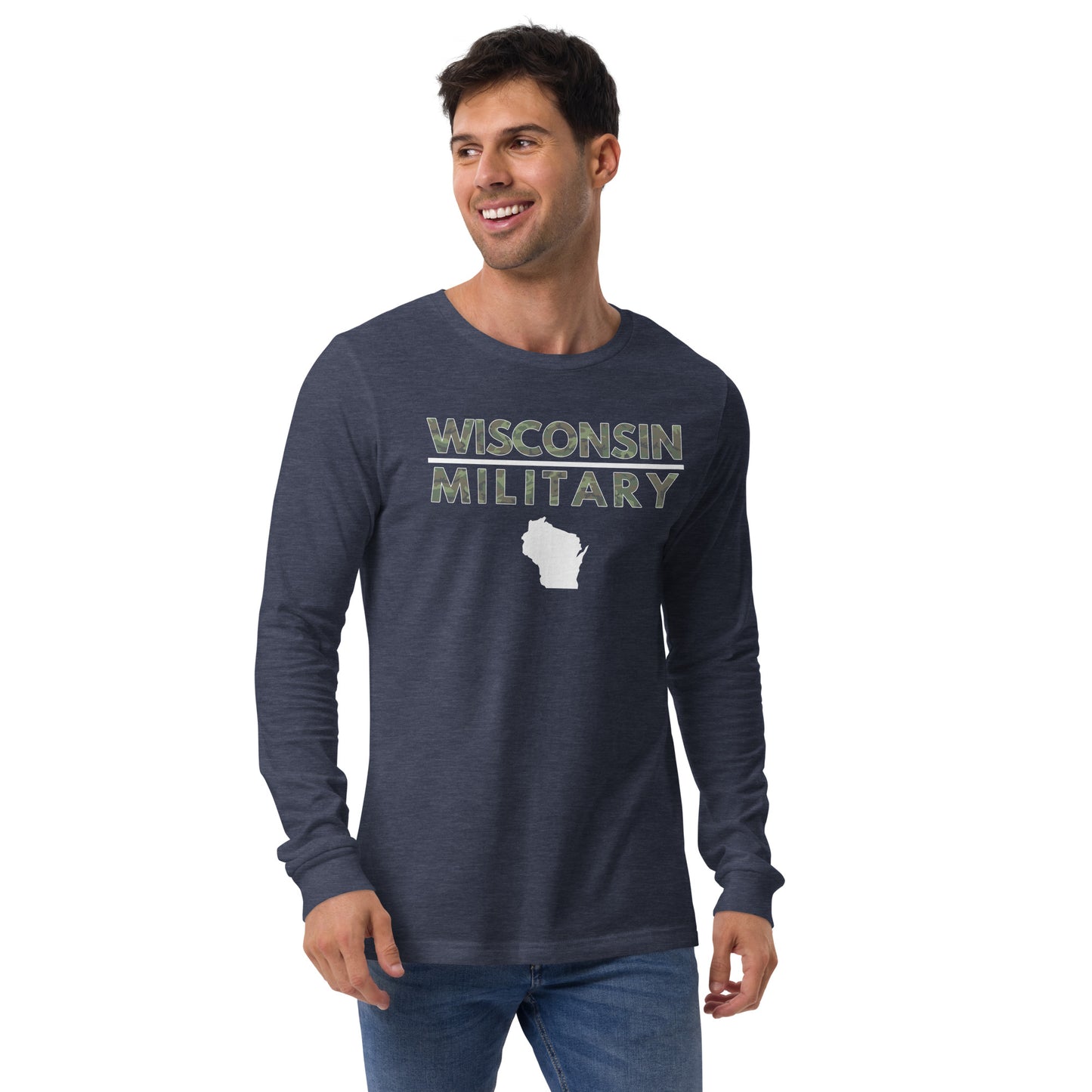 Wisconsin Military Bella + Canvas Long Sleeve T-Shirt