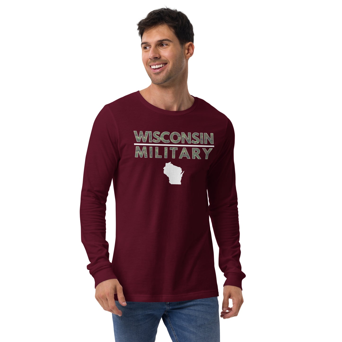 Wisconsin Military Bella + Canvas Long Sleeve T-Shirt