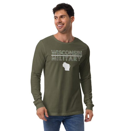 Wisconsin Military Bella + Canvas Long Sleeve T-Shirt