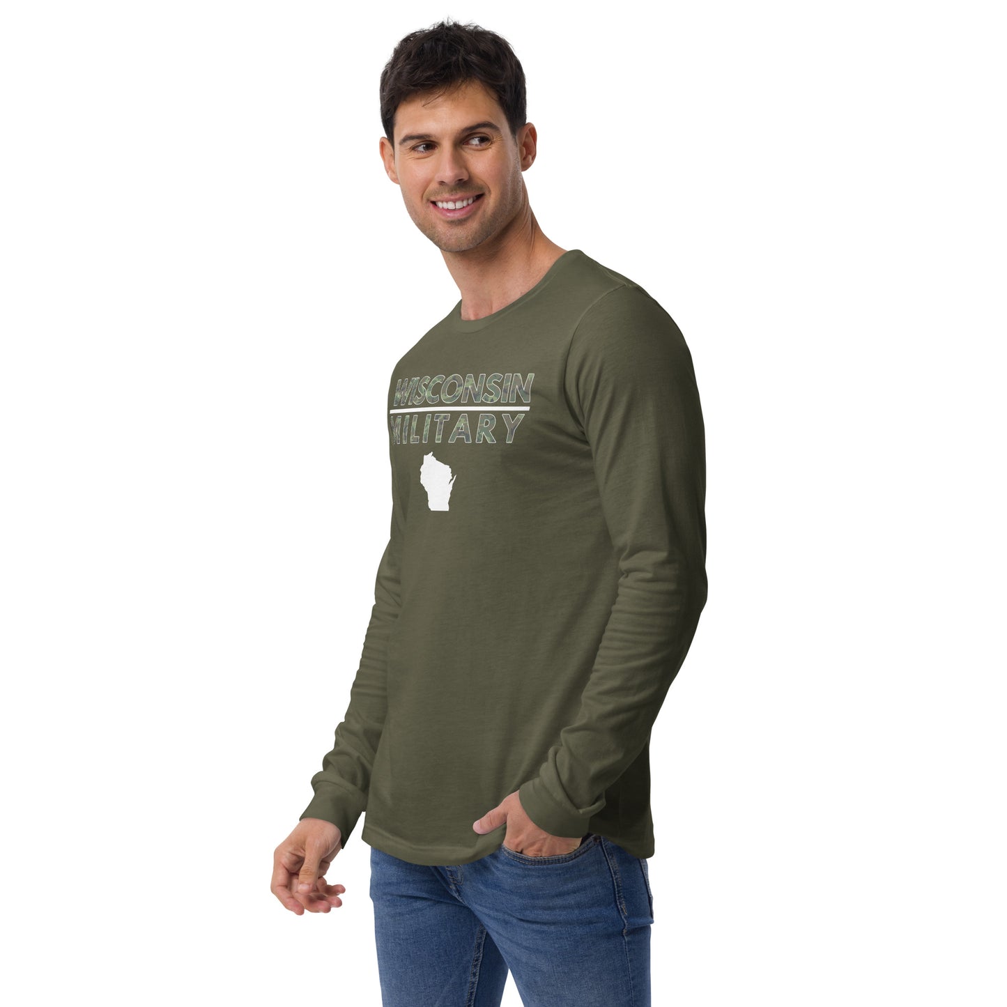 Wisconsin Military Bella + Canvas Long Sleeve T-Shirt