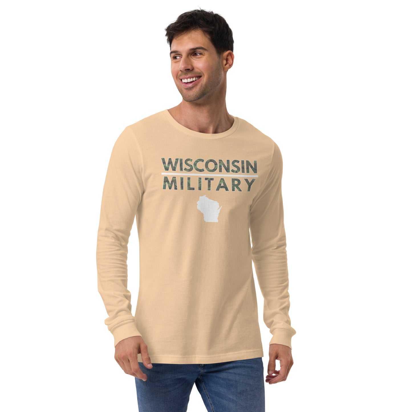 Wisconsin Military Bella + Canvas Long Sleeve T-Shirt