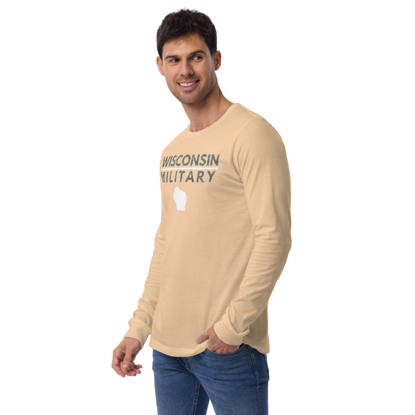 Wisconsin Military Bella + Canvas Long Sleeve T-Shirt