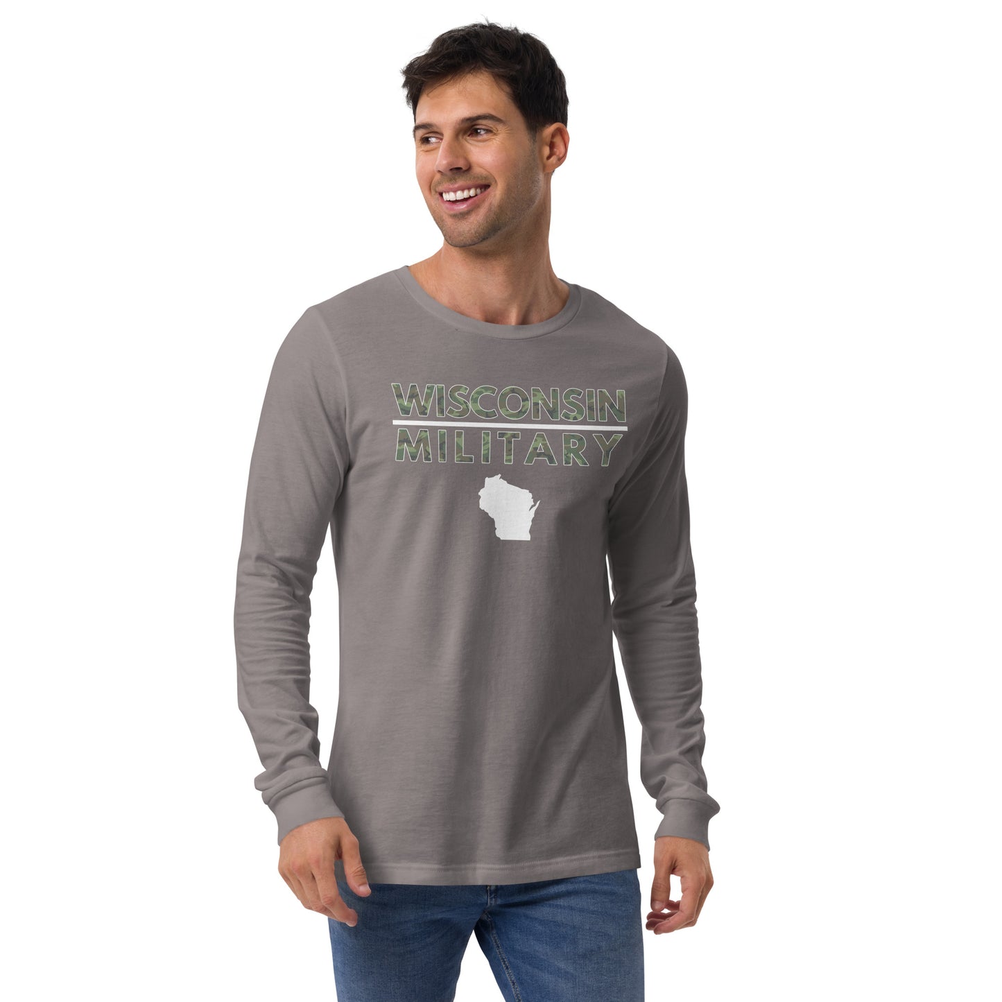 Wisconsin Military Bella + Canvas Long Sleeve T-Shirt