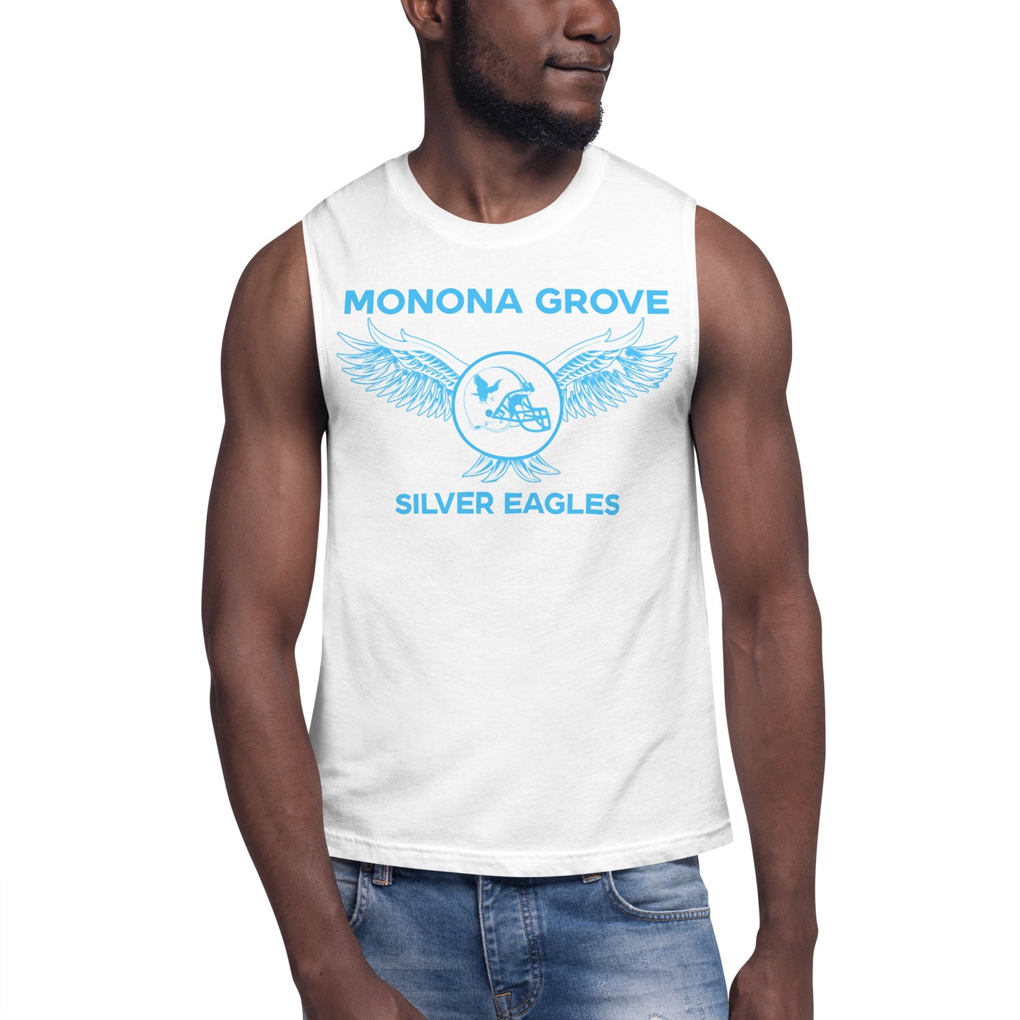 MG Football Eagle Wings Muscle Shirt