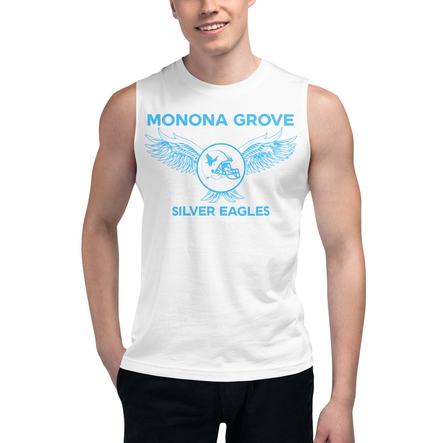 MG Football Eagle Wings Muscle Shirt