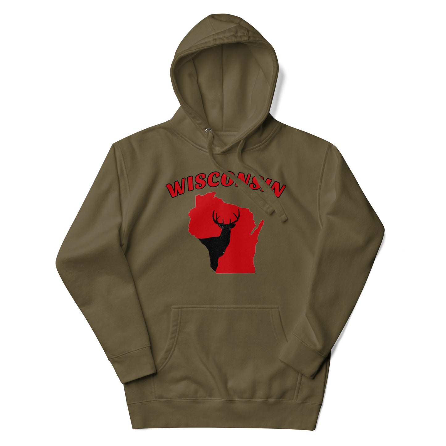 Wisconsin Hunter Red Premium Hoodie