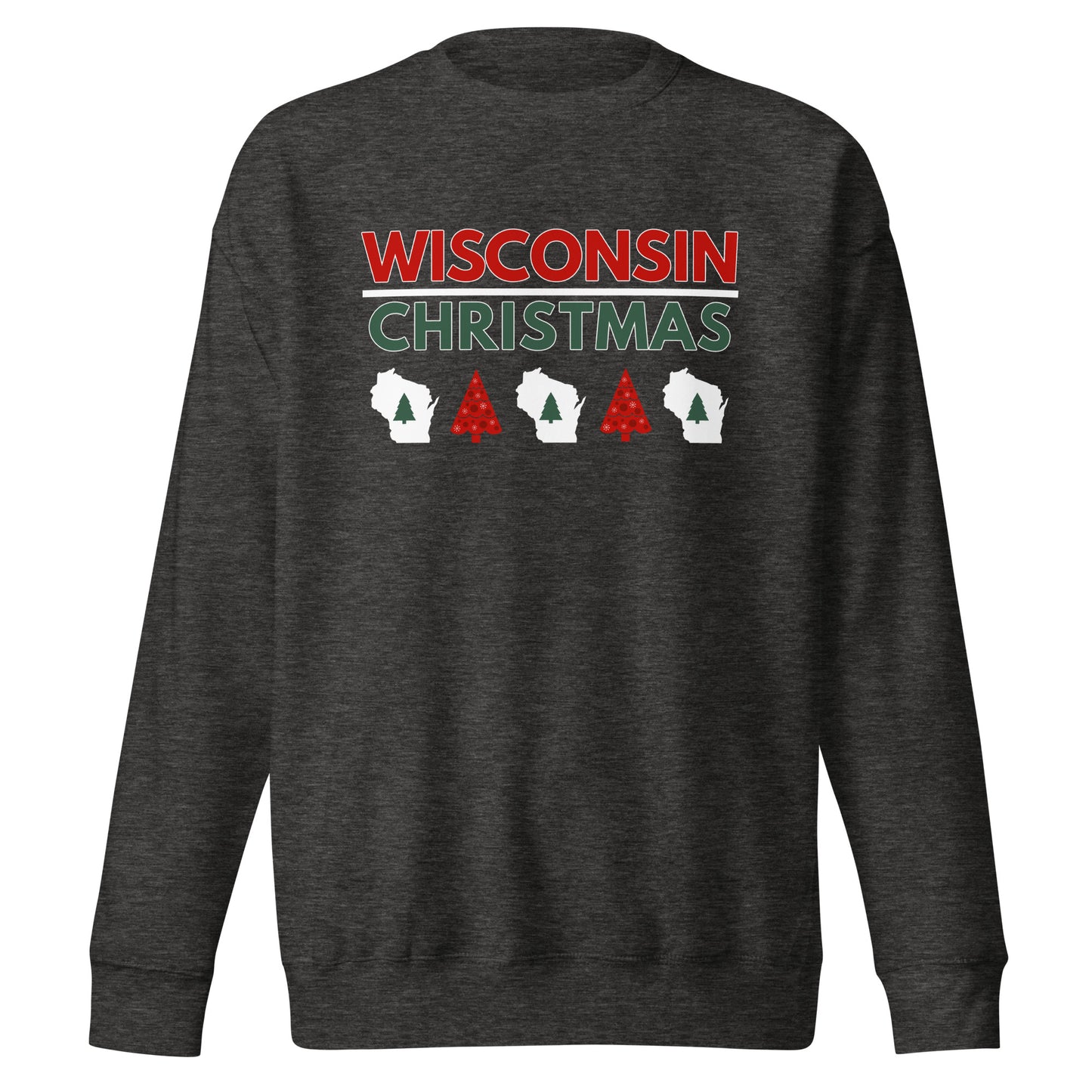 Wisconsin Christmas Tree Premium Sweatshirt