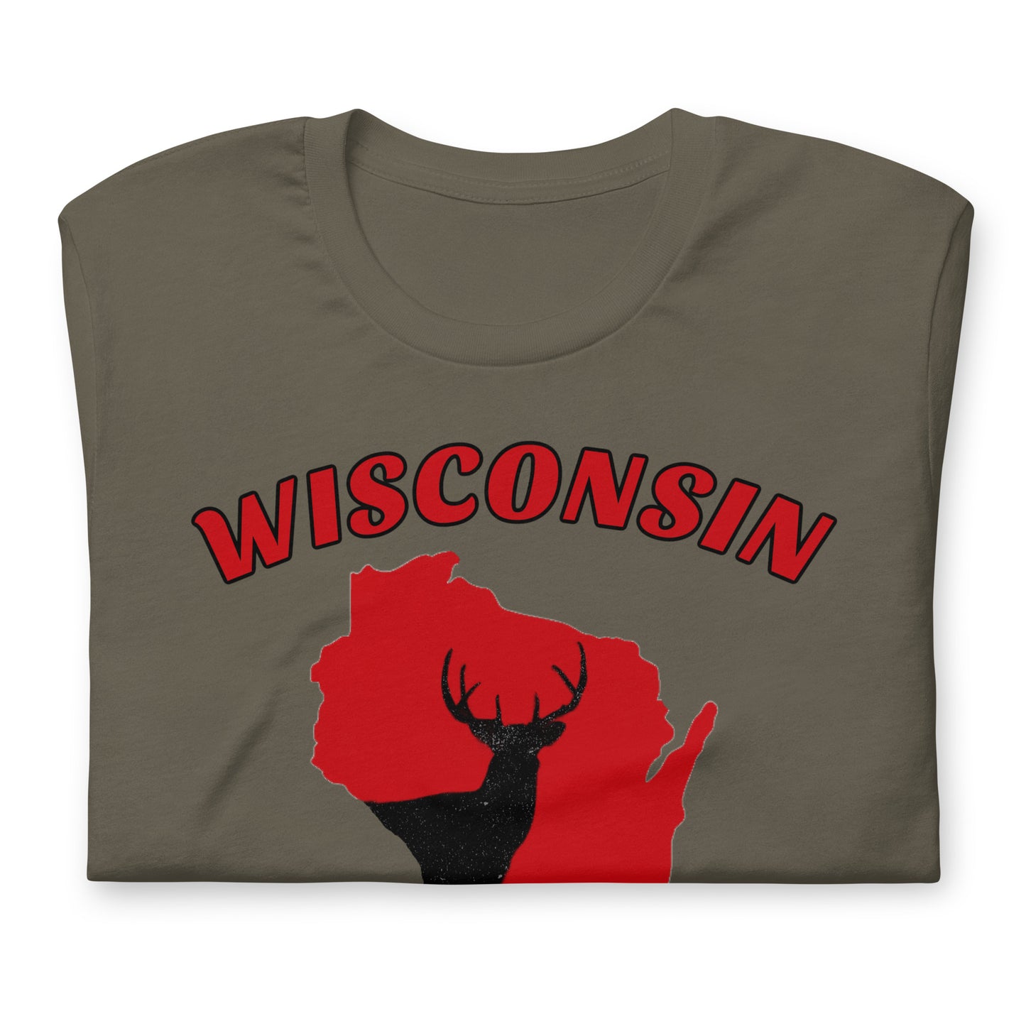 Wisconsin Hunter Red Bella + Canvas T-Shirt