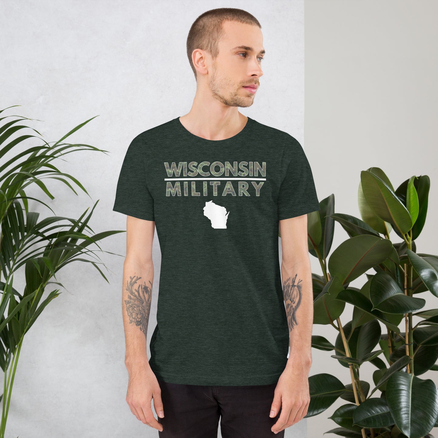 Wisconsin Military Bella + Canvas T-Shirt