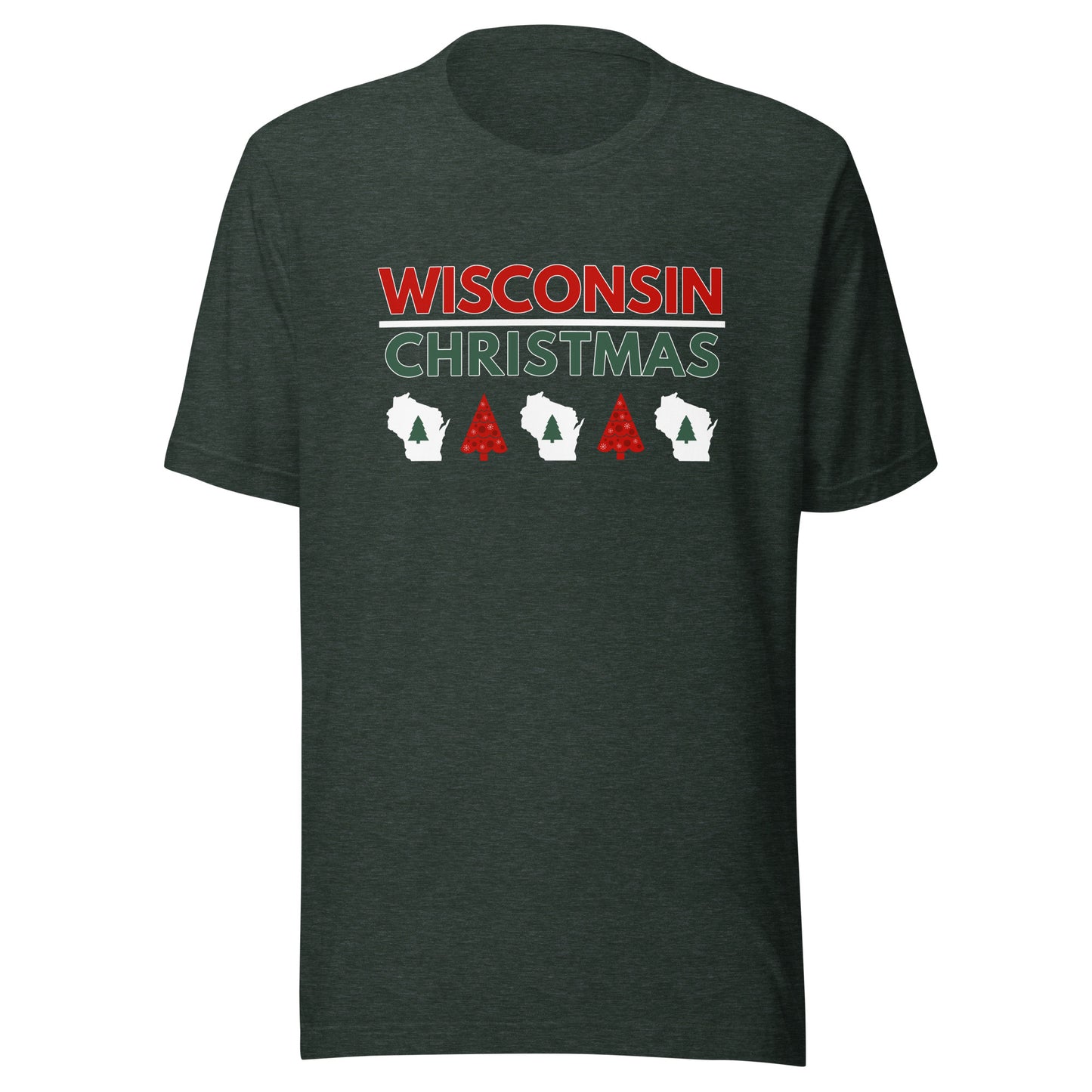 Wisconsin Christmas Tree T-Shirt