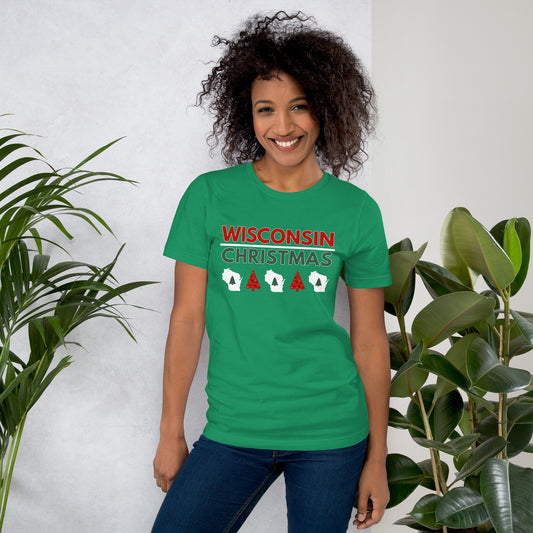 Wisconsin Christmas Tree T-Shirt