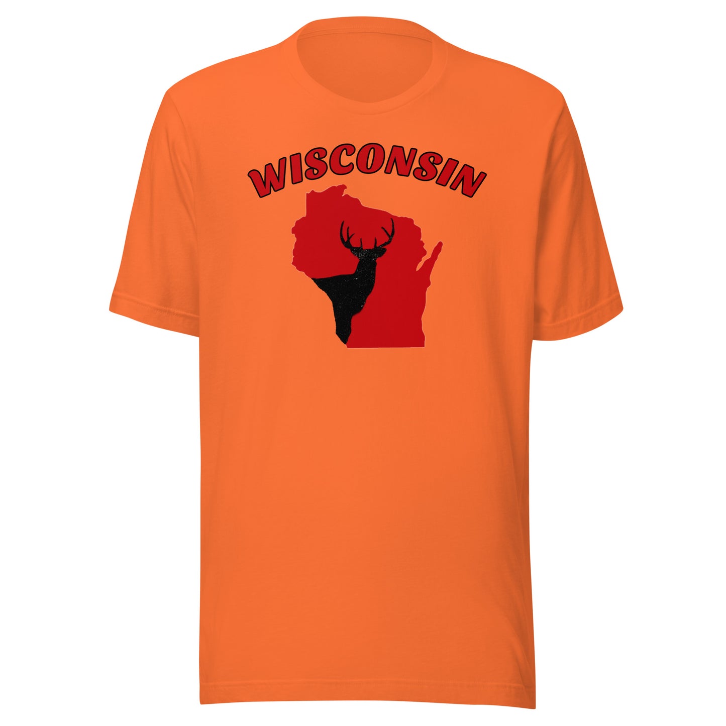 Wisconsin Hunter Red Bella + Canvas T-Shirt